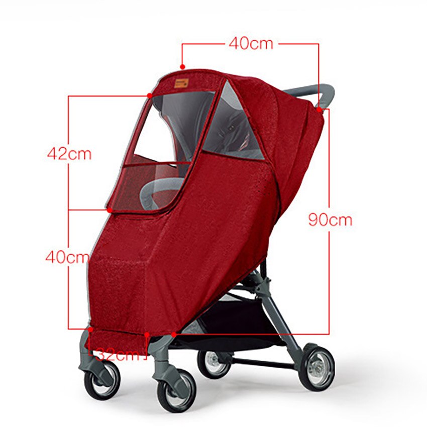 Funda impermeable Universal para cochecito de bebé, protector contra el polvo y el viento, impermeable, accesorios para carrito de bebé, traje de cochecito