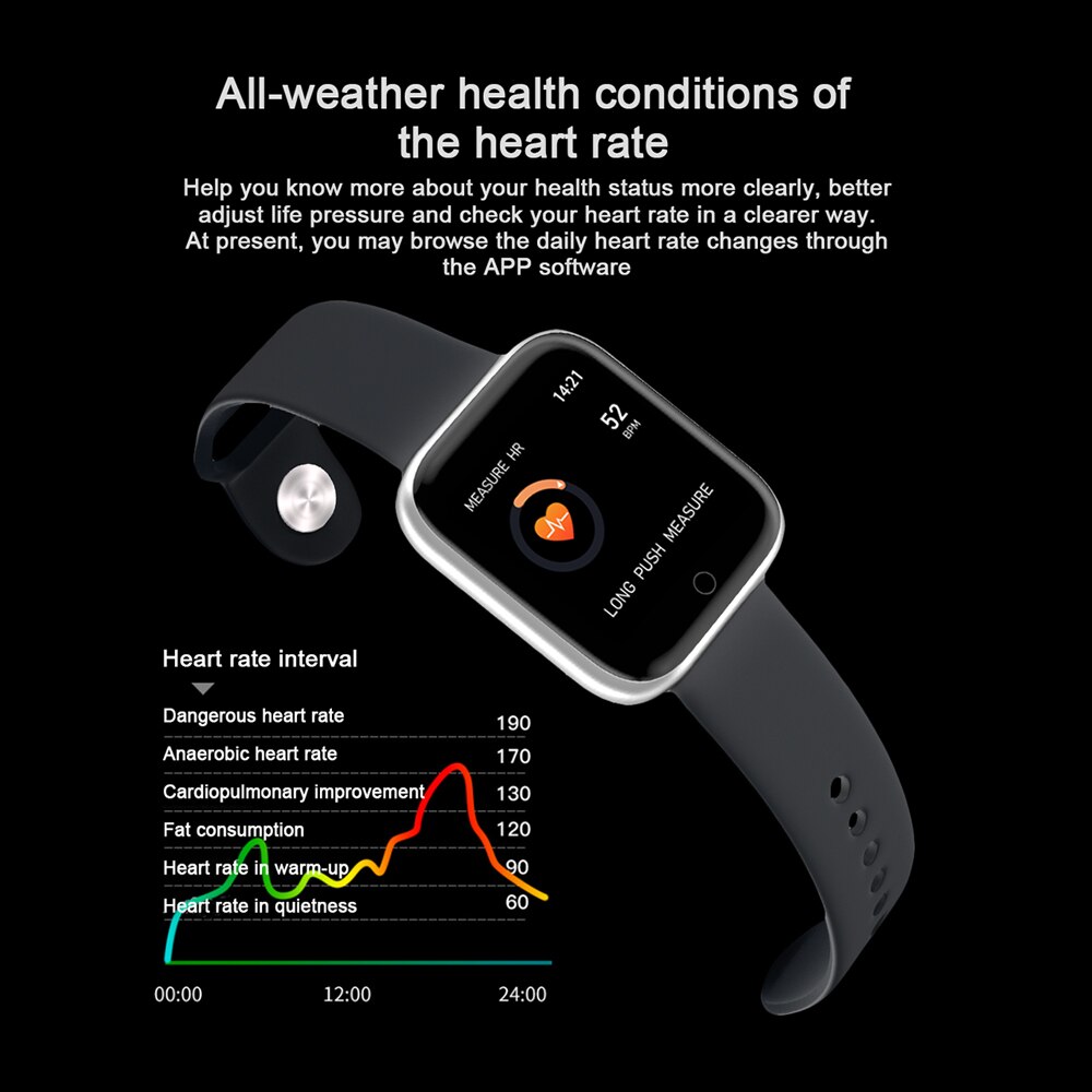 T80s mais recente moda relógio inteligente monitor de freqüência cardíaca fitness rastreador corpo temperatura pulseira à prova dwaterproof água esporte smartwatch