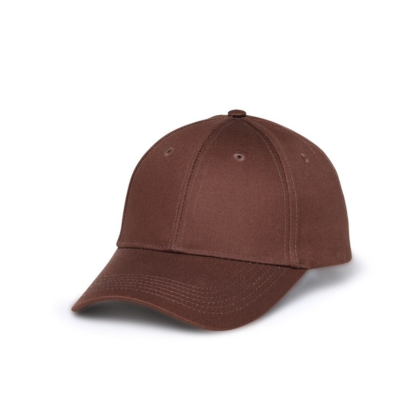 Nuzada forårs bomuldskasket baseballkasket snapback hat sommerkasket solskærmshatte mænd kvinder ensfarvede hatte justerbare kasketter: Brun