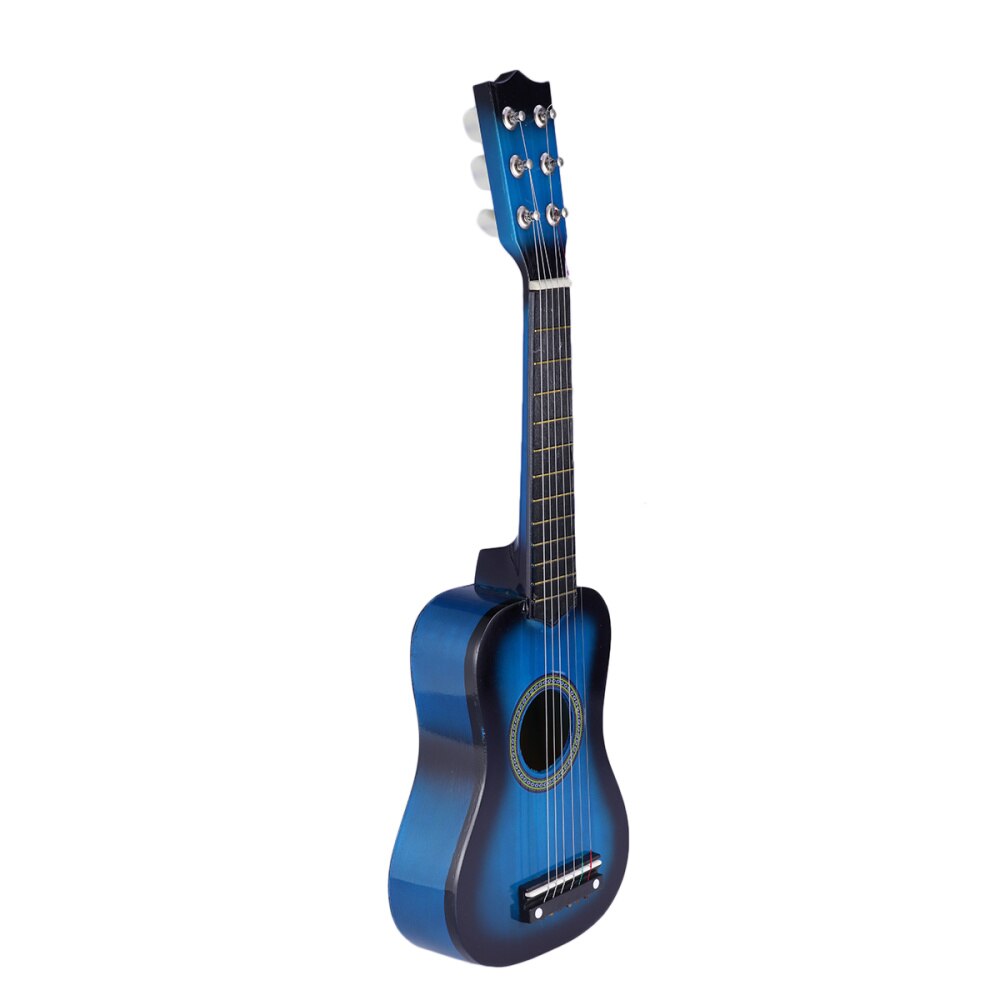 1pc Mini Guitar Acoustic Wooden Inches Imitated Kids Guitar Musical Instrument for Kids: Blu