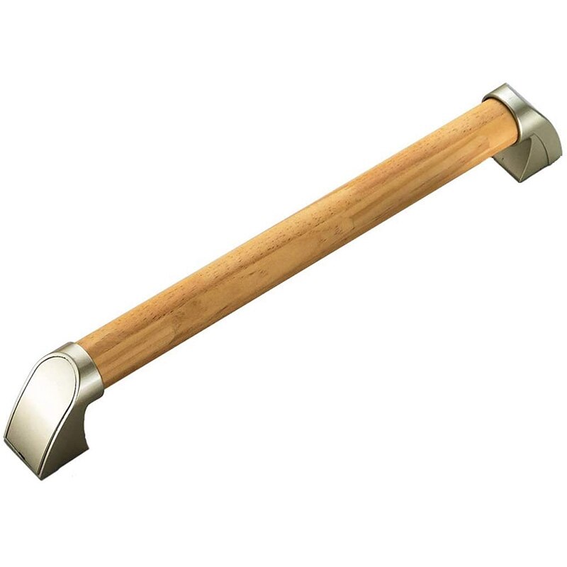 ! Stainless Steel Bathroom Shower Safety Handrails, Solid Wood Handrails, Non-Slip Elderly Bathtub Handrails
