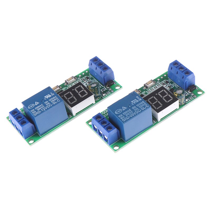 1pc multifunksjons digital tid uendelig forsinkelse bryter tidtaker relémodul  dc 5v / 12v / 24v