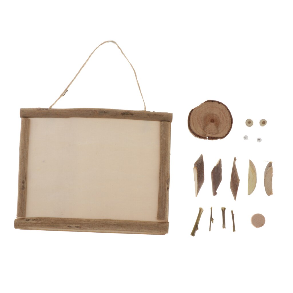 Kid DIY Kit Wood Pieces Materials For Handcrafted Crafts Kindergarten Home Decor
