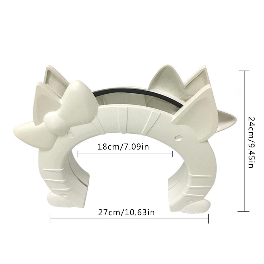 Solid White Color Pets Free To Enter And Exit Door Cat And Dog Door Hole Thickness And Scale Adjustable Pet Door