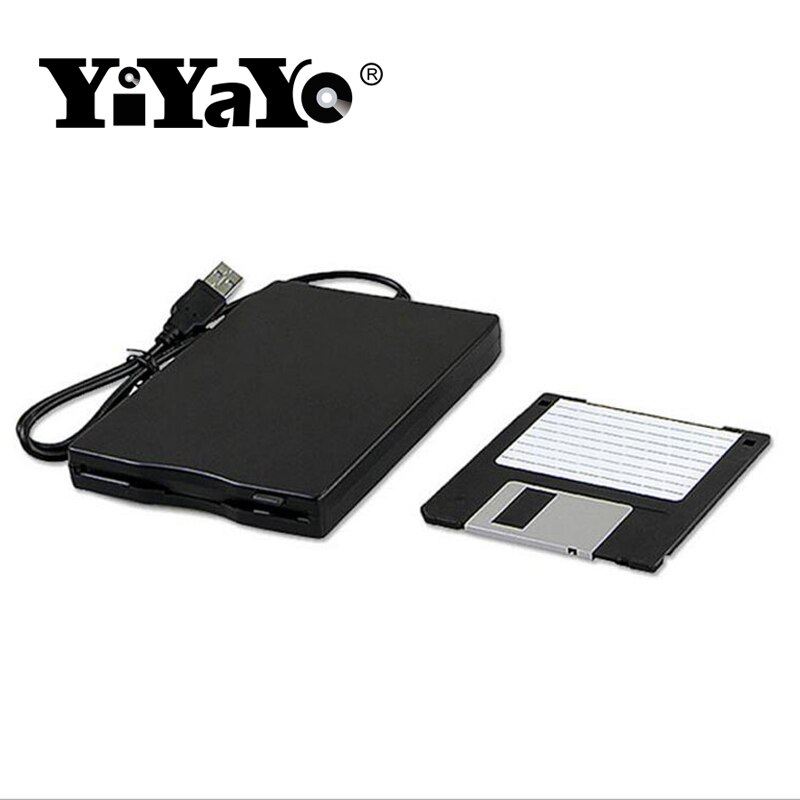 YiYaYo 3.55 Portable USB External Floppy Disk Drive 1.44MB FDD CD Emulators No Extra r Required,Plug and Play