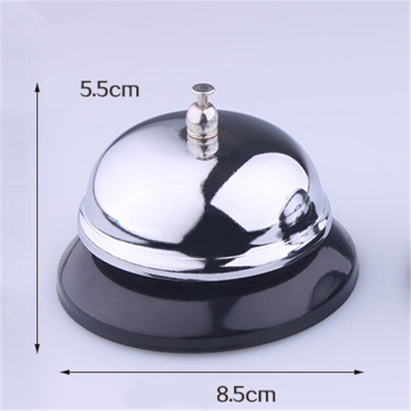 Keuken Hotel Counter 1Pcs Receptie Restaurant 8.5Cm Kerst Craft Kat Bel Bar Ringer Call Bell Service ring Timer: Silver 8.5xH5.5cm