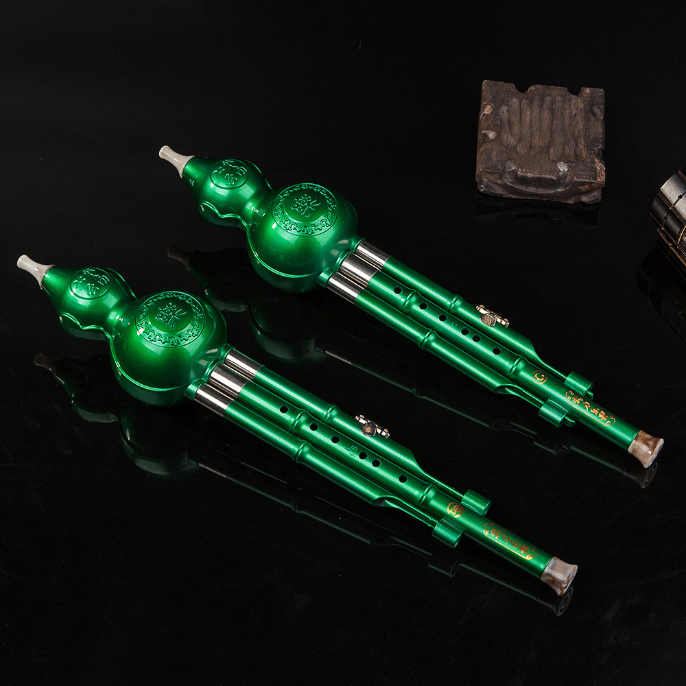 C/bB Key Colorful Cucurbit Flute Wind Instrument Bottle Gourd Silk Musical Instrument for Beginners and Professionals