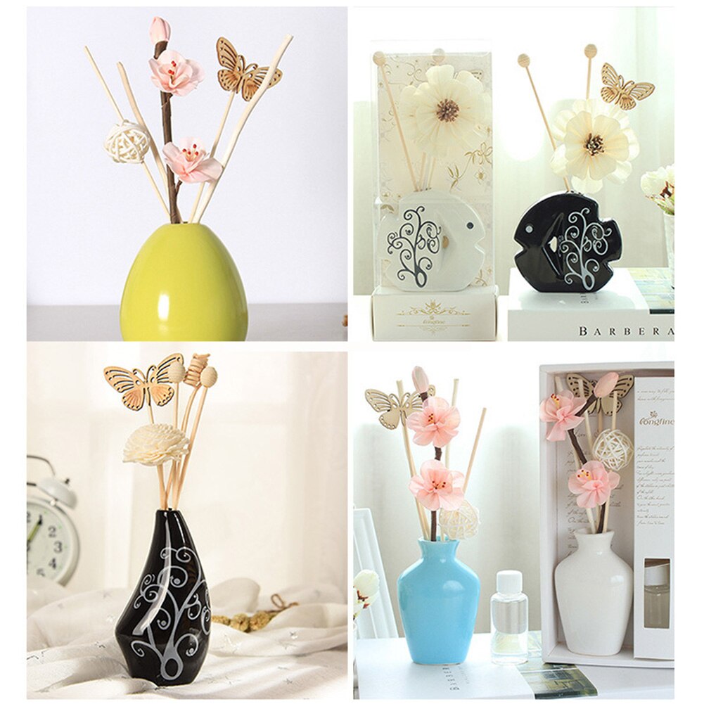 12 stuks houten geurstokjes voor thuisgebruik zonder vuur, vlindervervanging, aromatherapiebenodigdheden, handgemaakte geur