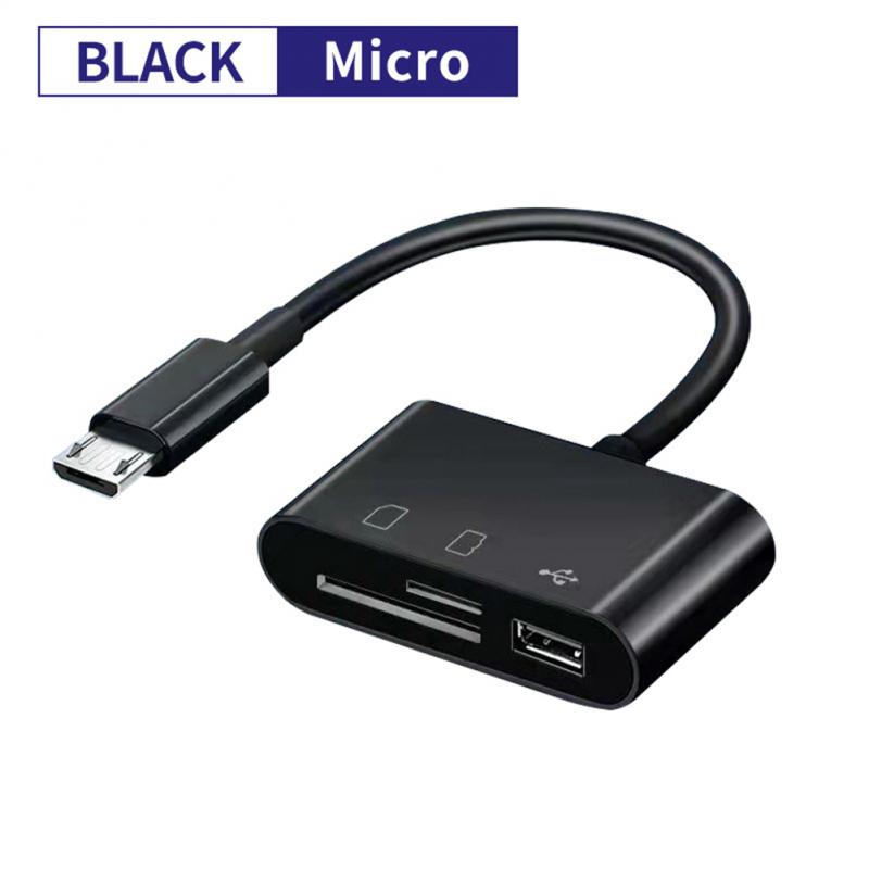 1/2 sztuki 3 w 1 typ C Adapter TF czytnik kart pamięci OTG Adpter dla IPad dla Macbook USB typu C czytnik kart: WHITE