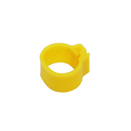 2000 Uds diámetro interior 8mm 10mm anillo para patas de aves paloma loro anillos para pata pájaros pequeños anillo Clip anillo pájaro 10 colores: Inner diameter 10MM / Yellow