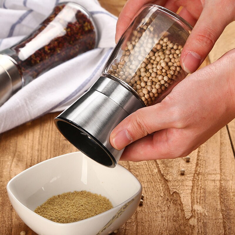 Keuken Slijpen Flessen Gereedschap Zout Pepermolen Grinder Peper Slijpmachines Shaker Spice Container Kruiden Kruiderij Jar Houder