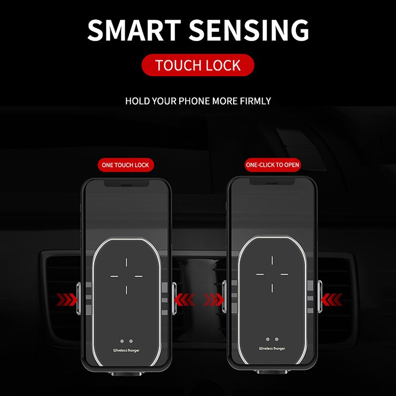 Gravity Qi Wireless Car Charger Mount for iPhone 11 Pro XS Max XR X 8 10W Fast Wireless Charging Phone Holder for Samsung S10 S9