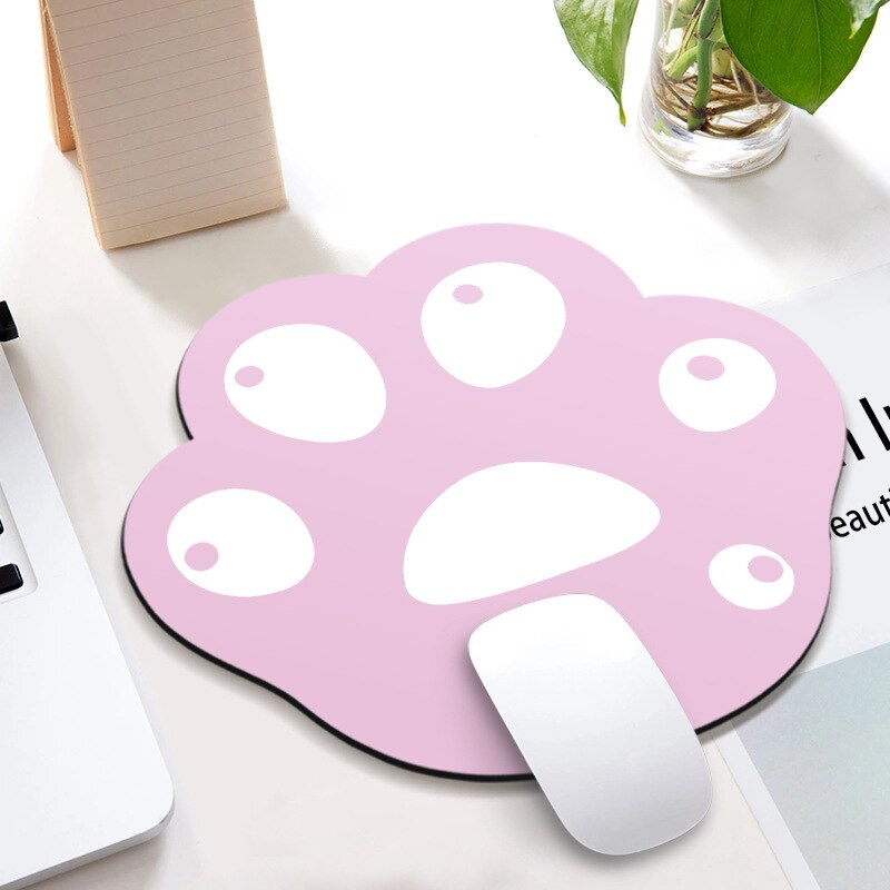Kawaii Desk Pad Cute Mouse Pad Cat Pow Gaming Deskpad Desk Mats Office Accessories Mat for Mice Mouse Gamer: S