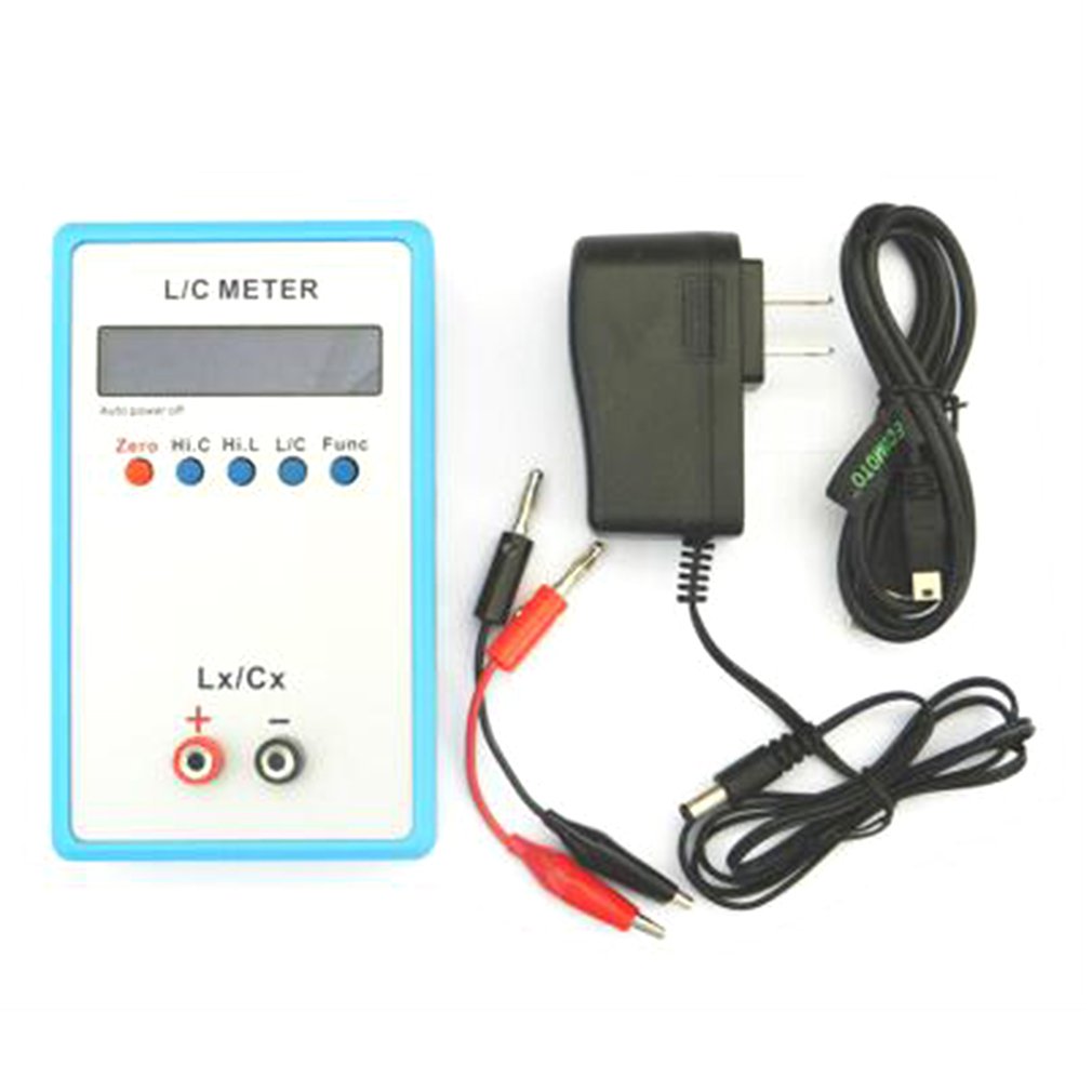 Digital LCD Capacitance LC Meter LC200A Inductive Inductance Tester Inductor Capacitor Table 1pF-100mF 1uH-100H with Adapter