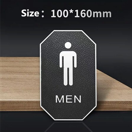 Mannen En Vrouwen Wc Doorplate Borden Creatieve Wc Muur Teken Decor Deur Wc Bewegwijzering Pictogram Deur Wc Teken plaat: 4