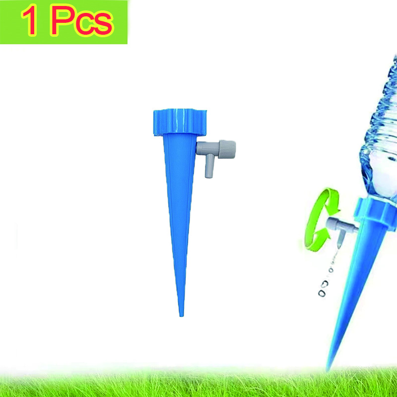 Drip Irrigation System Drip Watering Plant Water Dripper Automatic Self Watering Adjustable for Flower Plant Water Dripper: WHITE