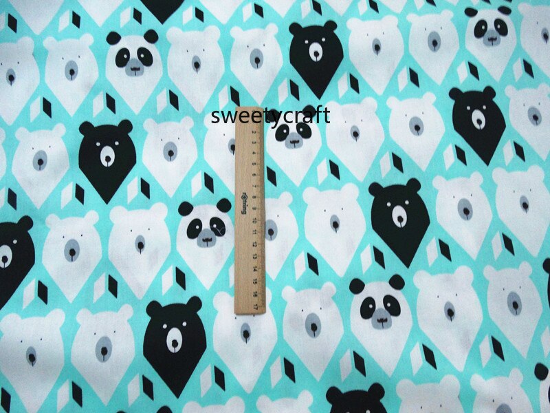 Karhupuukuviokankaat käsintehdyt tela algodon diy ompelu tilkkutäkki vauvan mekko sänky käsityöt vaatteet kudokset puuvillatvillikankaat