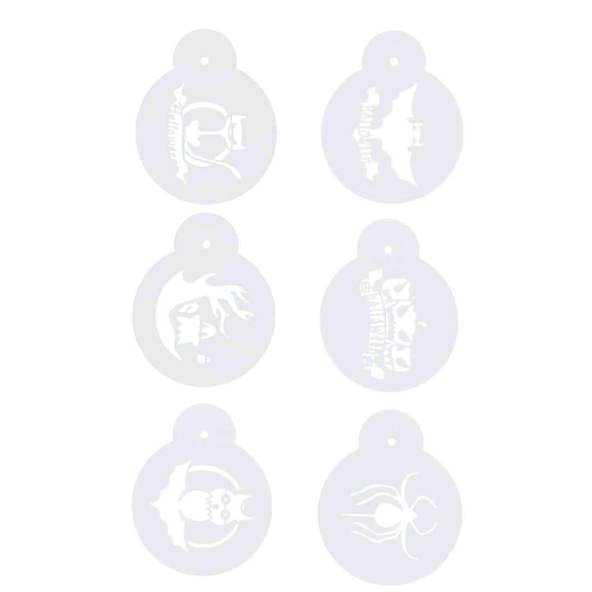 6pcs Coffee Stencils Milk Foam Coffee Latte DIY Cappuccino Printing Model Stencils Template for Kitchen Cafés Bar