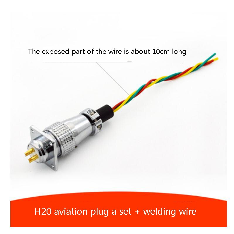 1pc H20 Engraving Machine Spindle Motor Plug Four Core Spindle Ceramics Aviation Socket: 4