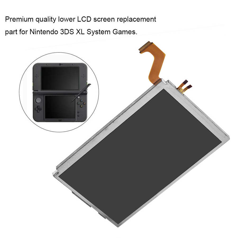 Écran pièces de rechange accessoires haut écran LCD supérieur pour les jeux du système Nintendo 3DS XL