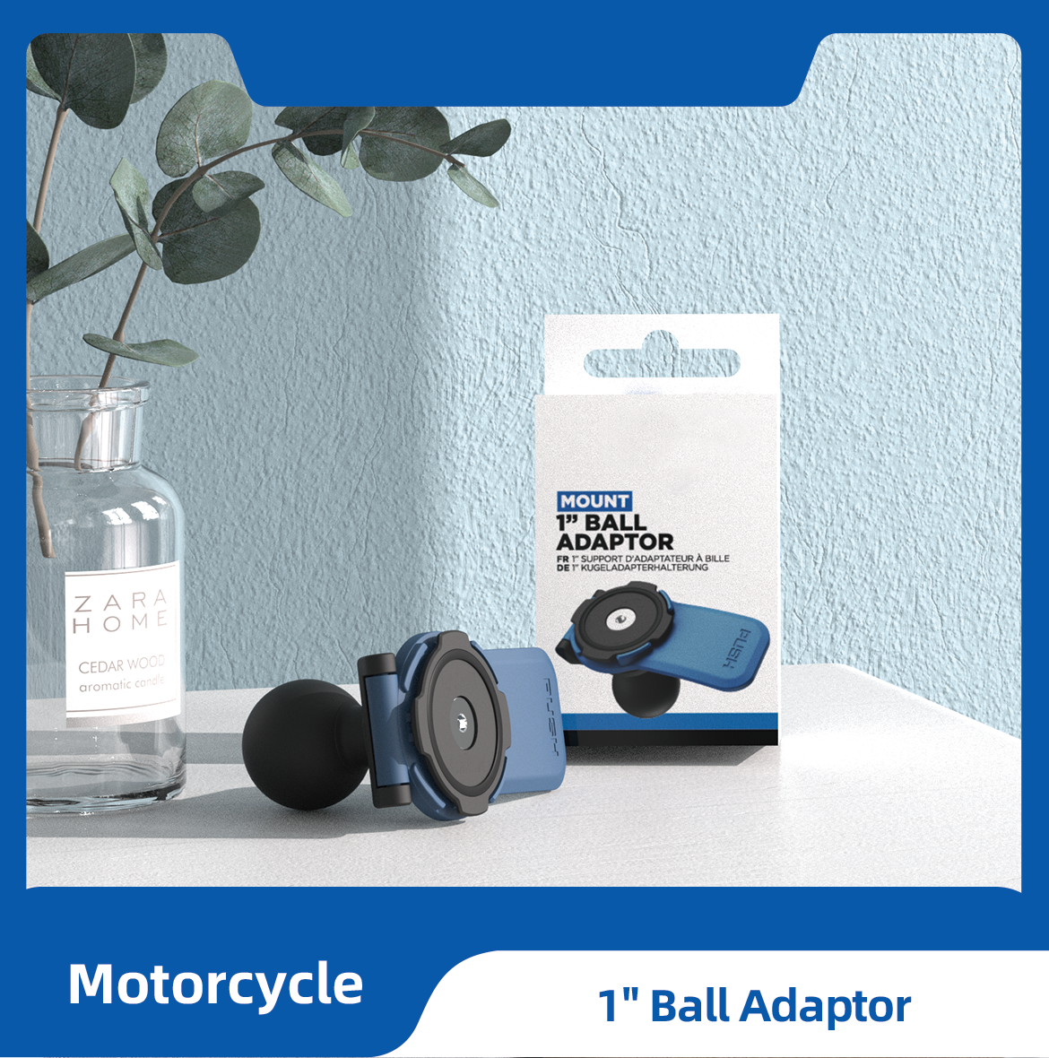 Motorcycle-1" Ball Adapter Mount Telefoonhouder voor mobiele telefoonhouder