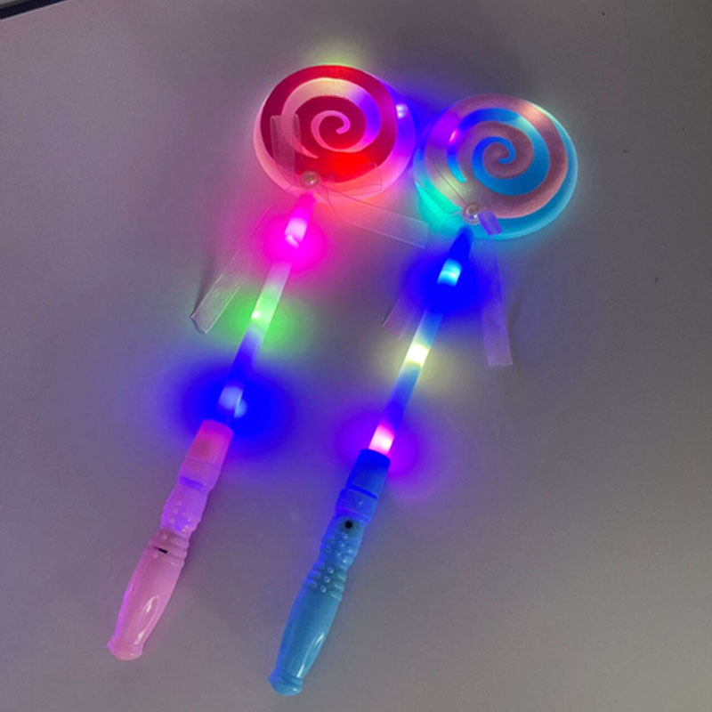 10pcs Glow Light Up LED Lollipop Sticks Princess Wand Flash Luminous Props Halloween Party Supplies Toys