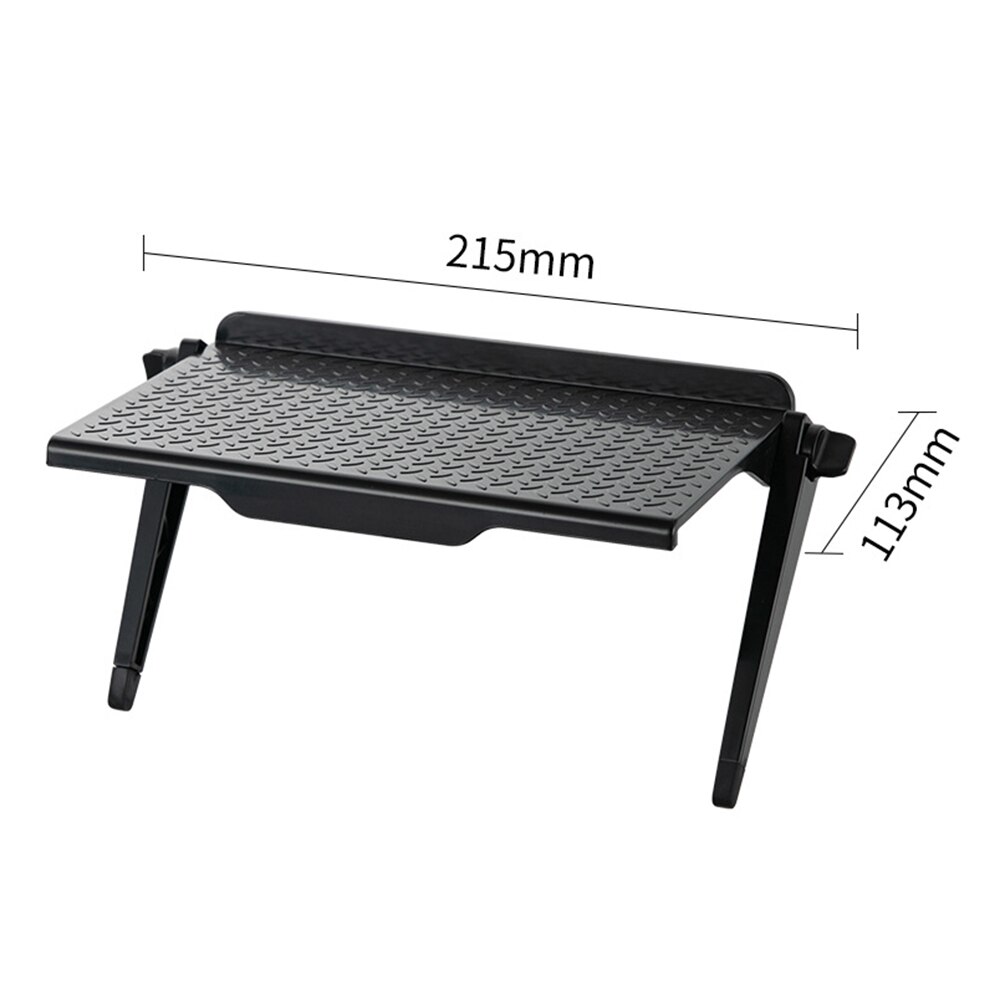 1/2PCS Adjustable TV Screen Top Storage Shelf Rack Holder Computer Monitor Desktop Stand TV Rack Display Shelf Storage Rack: black S