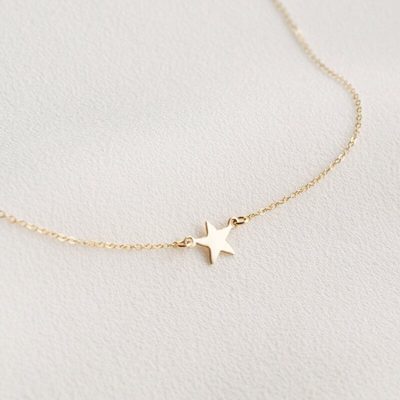 stella Gioielli Fatti A Mano Collana oro riempito Girocollo Pendenti con Gemme E Perle Boho collier Femme Kolye Collana Dei Monili per Le Donne