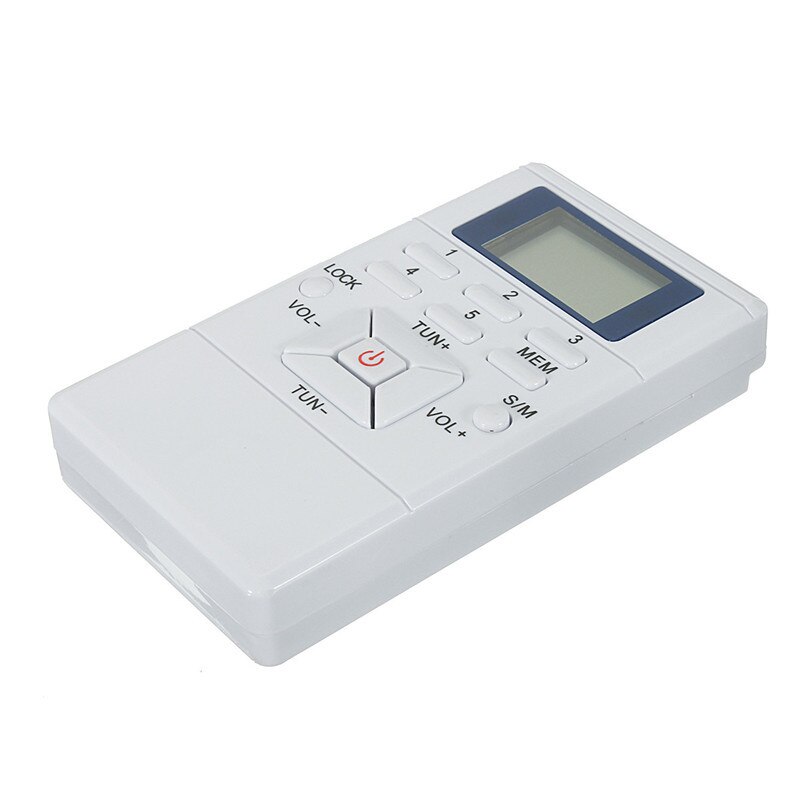 LEORY Mini Radio Frequency Modulation Radio FM Digital LED Signal Processing Receiver with 3.5mm Earphone