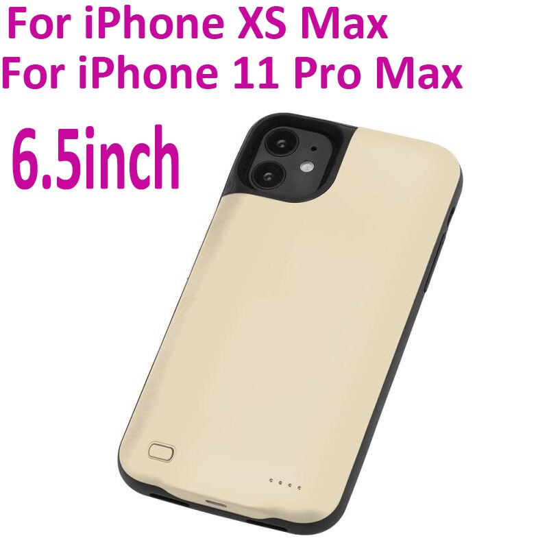 3000/4000/5000mAh Battery Charger Case For iphone 6 6s 7 8 Plus Power Bank Charging Case For iphone X XS Max XR 6 s Battery Case: XS Max Gold