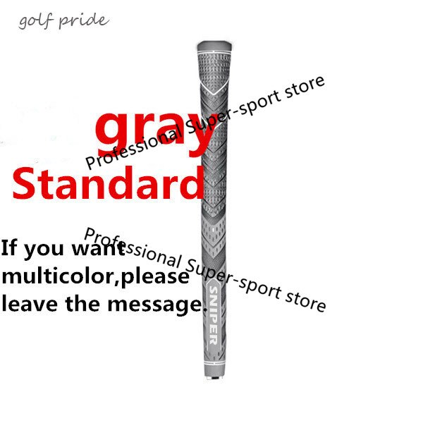 Golf irons Grip Midsize and standard Multicompound Golf club Grips Carbon Yarn 10pcs/lot: gray-standard