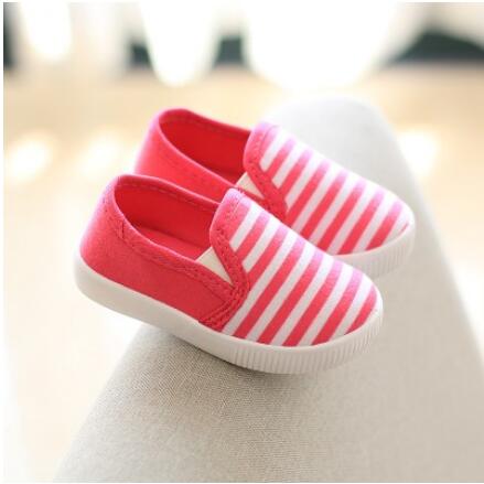 Spring Autumn Baby Canvas Shoes Boys Girls baby Casual Sports Shoes Sneakers Baby Shoes First Walkers Blue Yellow Red Color: red / 3
