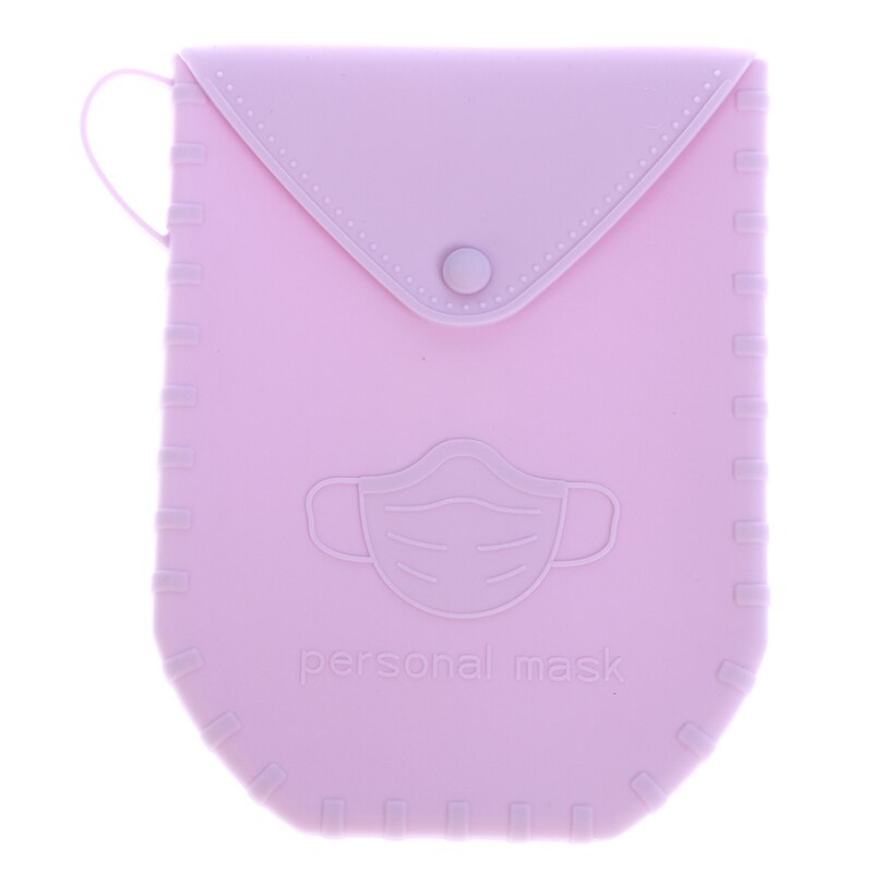 1Pc Draagbare Masker Clips Wegwerp Gezichtsmasker Storage Case Container Opvouwbare Recycling Masker Holder Tassen Artefact: Chocolade