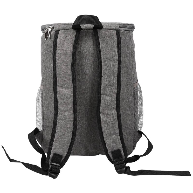 WEYOUNG Large Capacity Leak Proof Men Woman Thermal Insulated Cooler Shoulder Backpack Picnic Bag,1 Pcs,Gray