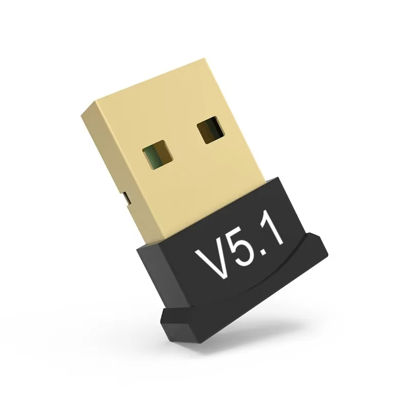 Adapter USB Bluetooth 5.4 5.1 Aux odbiornik audio nadajnik do głośnika PC Laptop soundbox bezprzewodowa mysz nadajnik USB: Brązowy