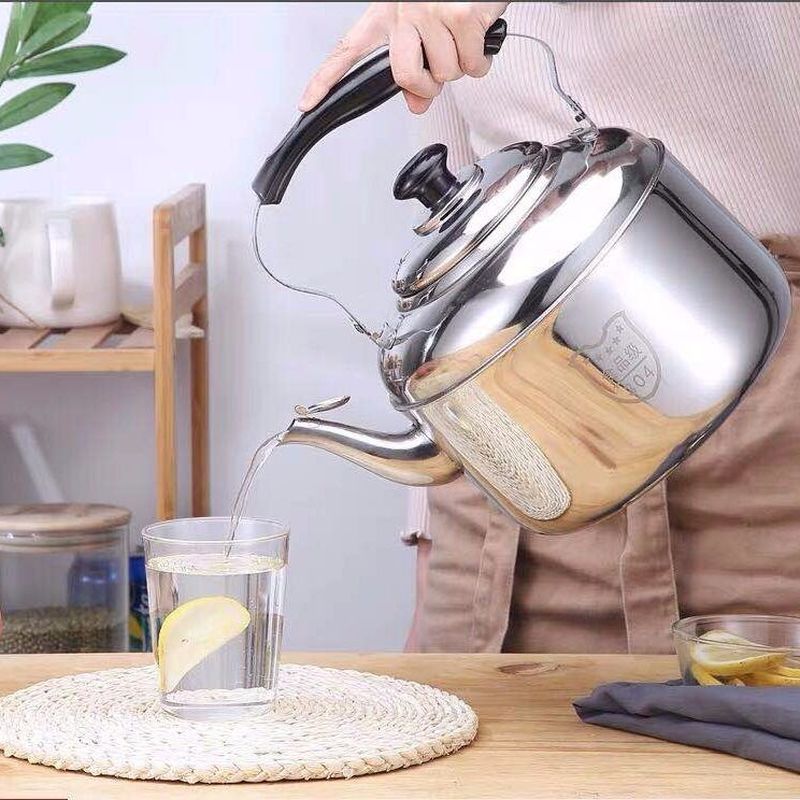 Stainless Steel Large Capacity Kettle Thickening Sound Kettle Gas Gas Cooker Teapot Home Kettle Camping Kitchen Kettle Stainless