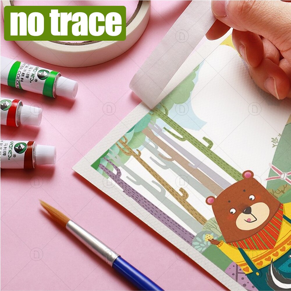 Masking Tape Single Side Car Spraying Adhesive Tape For Car Polishing Drawing Oil Painting Sketch Decorative Writable Paper