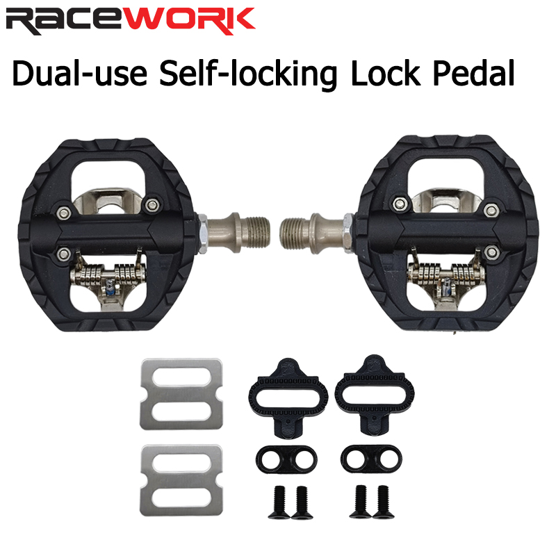 Raceworks SPD-A530 Mountainbike Accessoires Pedaal Bicicleta Vtt Accessoires Berg Lock Pedaal En Snelweg Platte Pedaal