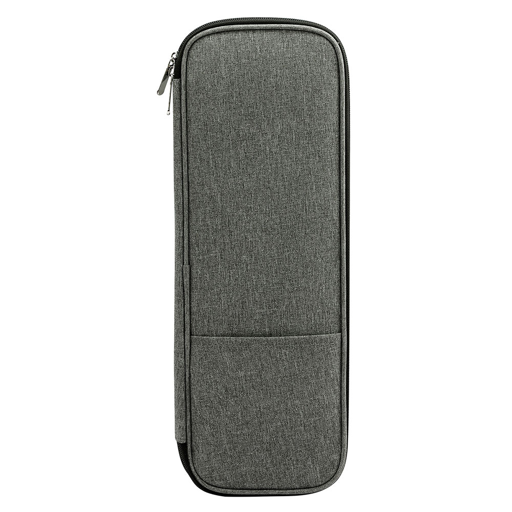 Plants Print Sewing Thread Organizer Portable Knitted Bag Knitting Crochet Needles Hooks Container Embroidery Storage Case: grey