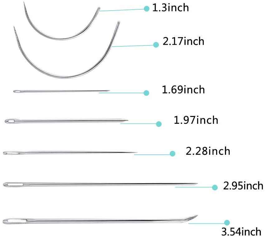 LMDZ Convenient Leather Craft Sewing Kit 22 Pieces Leather Sewing Repair Kit with Simple Method for Beginner-Leather Sewing Tool