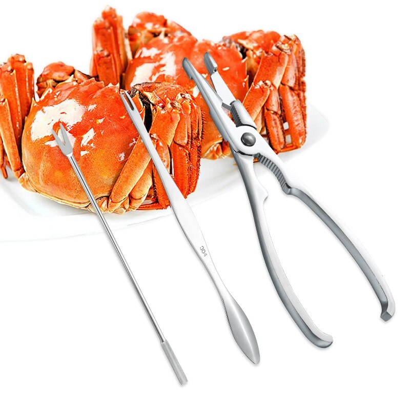 Eten Krab Tool Huishoudelijke Harige Krabben Klem Krab Clip Tang Split Eaglecross Set Schil Krab Nuttig Product Acht Gereedschap Voor eatting