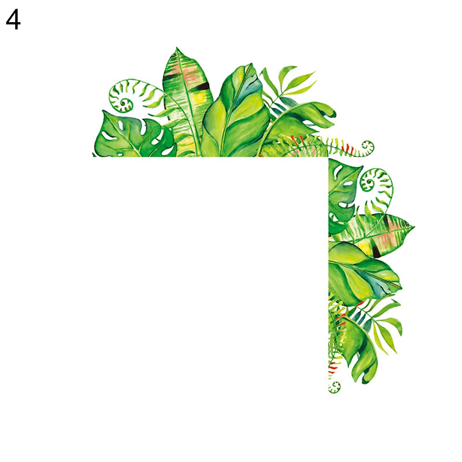 Green Leaves Home Luminous Switch Protective Cover Wall Sticker Socket Decor: 4