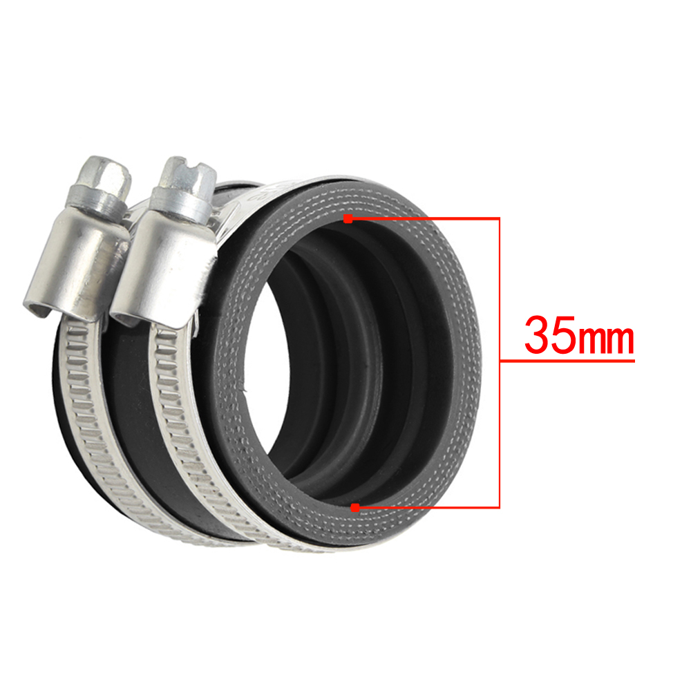 Adaptador de goma para carburador de motocicleta, 35mm, 40mm, 42mm, 45mm, tubo de entrada, accesorios de motocicleta para PWK KEIHIN OKO KOSO: Marfíl