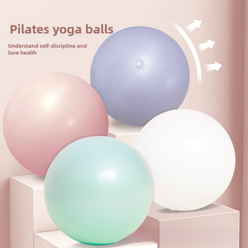 Pilates yogaball til postpartum restitusjon fortykket eksplosjonssikker treningsball til nybegynnere, 25cm mini yogaballer, liten