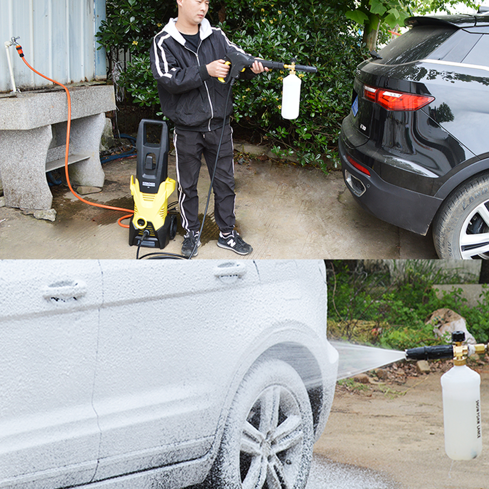 Pompe à mousse neige haute pression | Lance générateur de mousse, lavage de mousse de voiture, savon, pistolet à savon pour Interskol, lave-mousse de voiture