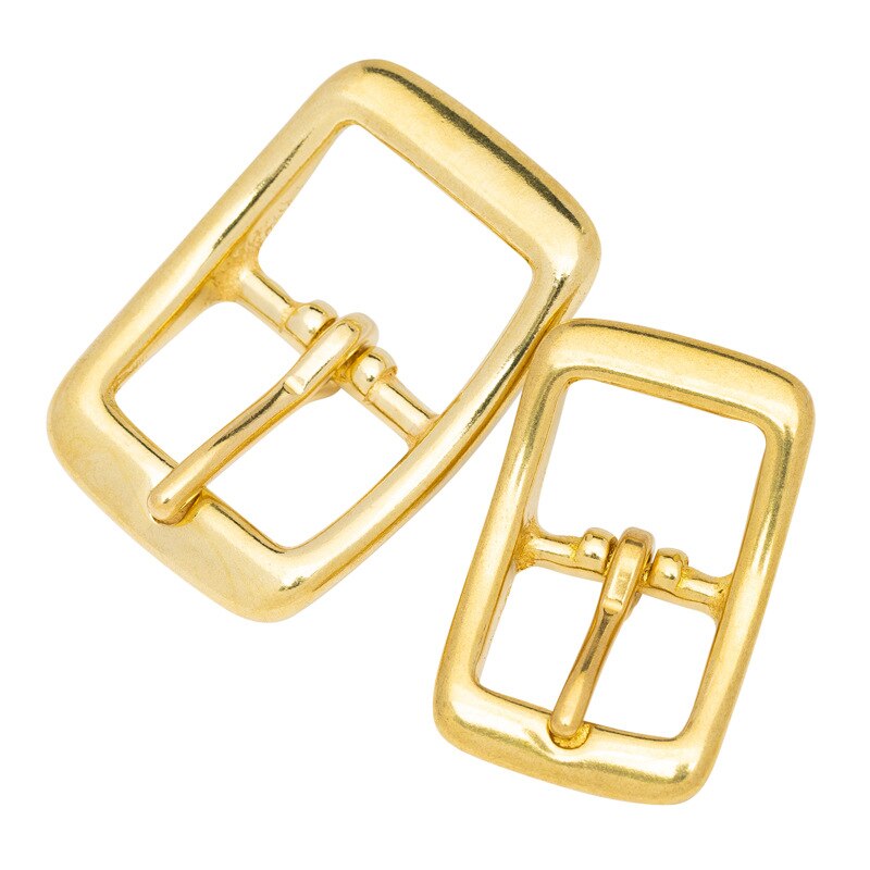 1pcs Men Women 25mm Belt Buckle Solid Brass Pin Buckle Jeans Waistband Buckles Belt DIY Leather Craft Accessories