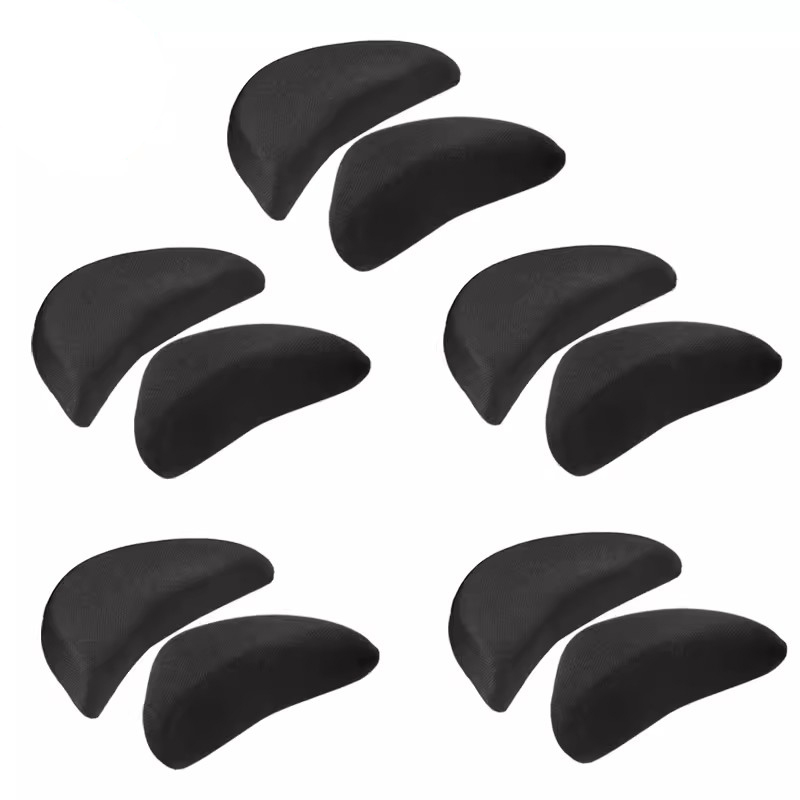 10 Uds. Almohadillas de esponja para el antepié, almohadillas de ajuste para reducir el tamaño del zapato, alivio del dolor, plantillas de relleno de tacón alto, almohadilla para el enchufe del dedo del pie del antepié: Rosa