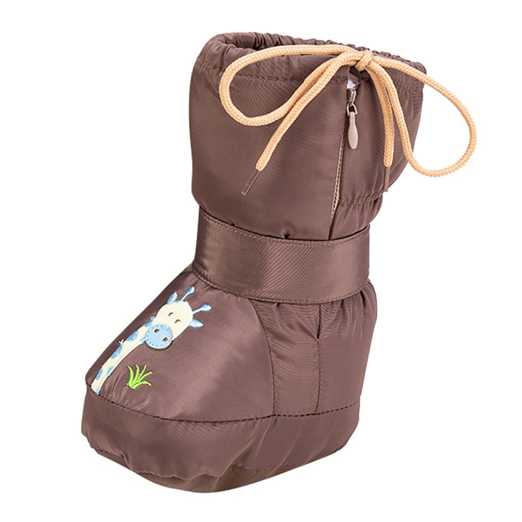 Lonsant Schoenen Baby Meisje Laarzen Pasgeboren Baby Baby Peuter Jongen Meisje Zachte Zool Gedrukt Peuter Crib Schoenen 0-6 Maanden N30: Bruin