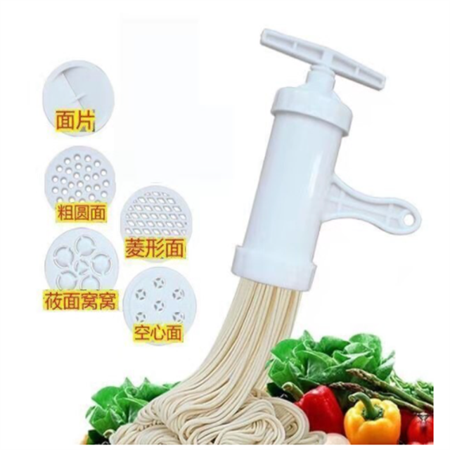 Manual Noodle Maker Maker Press Pasta Machine Crank Cutter Hand-cranked Pasta Machine Tool Making Spaghetti Kitchen Tools: plastic