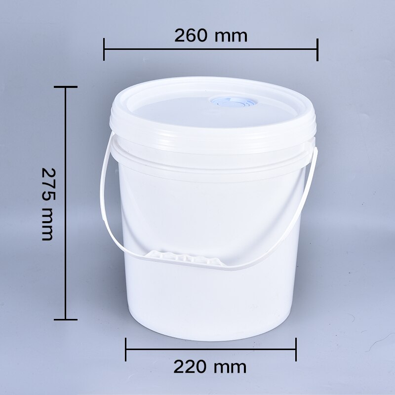 10L Food grade thicken Plastic Bucket for paint oil with Lid and handle Household storage container: Oil nozzle